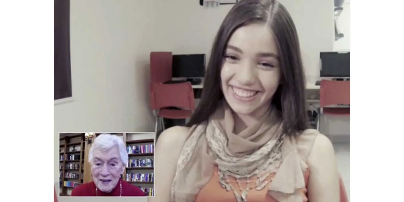 Overseas Students Learn English from USA Elderly